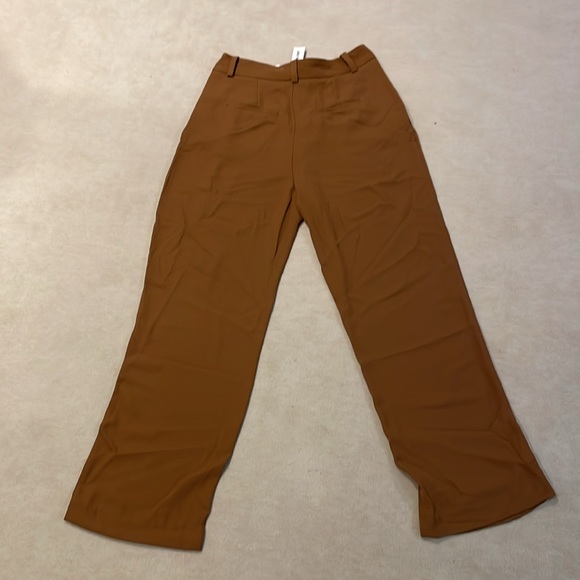 NWT Jason Wu Essential Pleated Suit Pants in tan/camel size medium - Picture 7 of 8